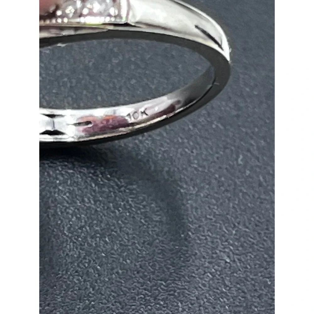 IKS Sandeep Diamond Corp. Round Princess Diamond Cluster ring 10k size 7.5